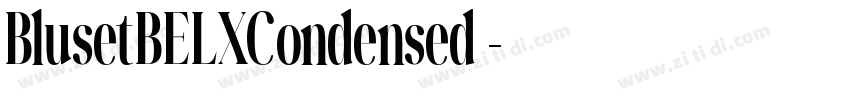 BlusetBELXCondensed 字体转换